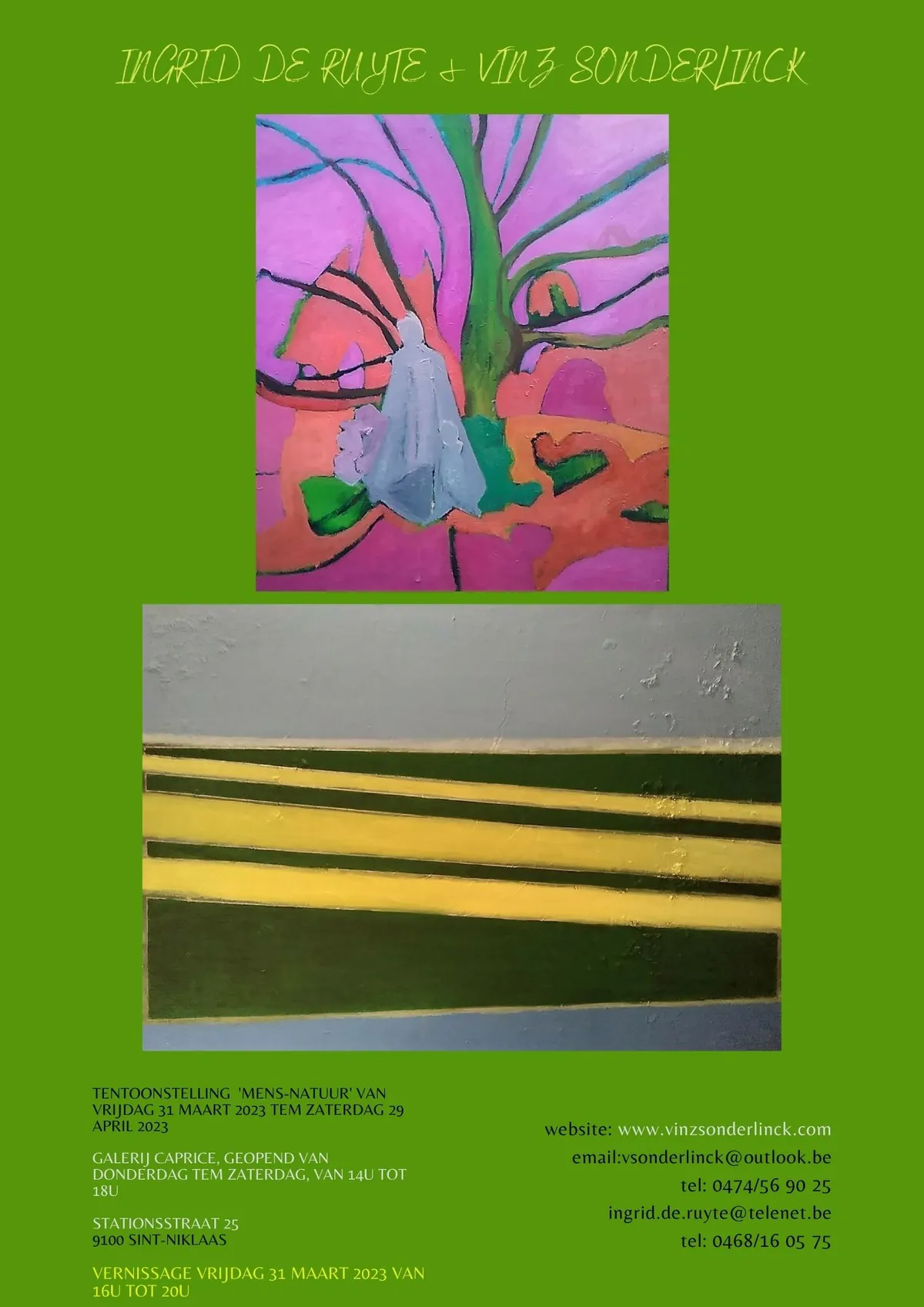 EXPO Mens-Natuur - Ingrid De Ruyte en Vinz Sonderlinck van 31 maart tm 29 april 2023
