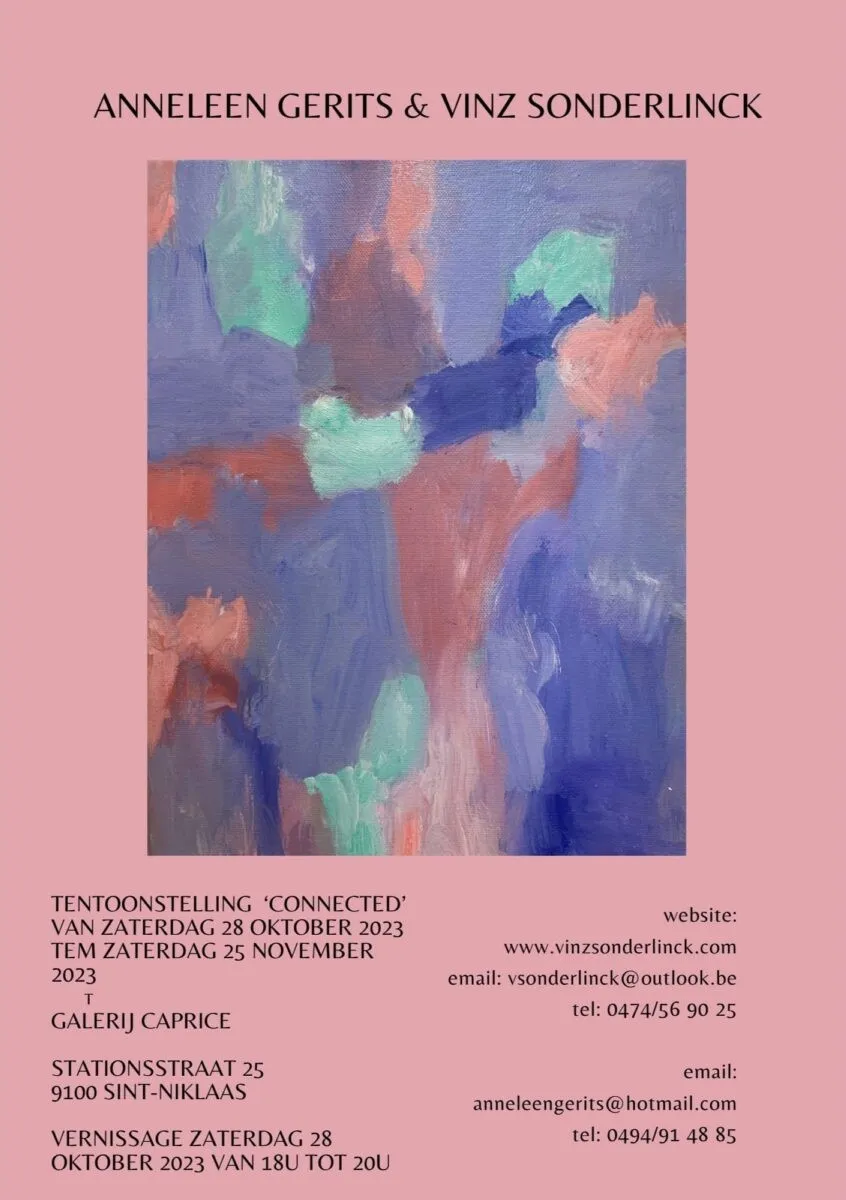 EXPO Vernissage - Connected - Anneleen Gerits & Vinz Sonderlinck van 328 okt tm 25 nov 2023