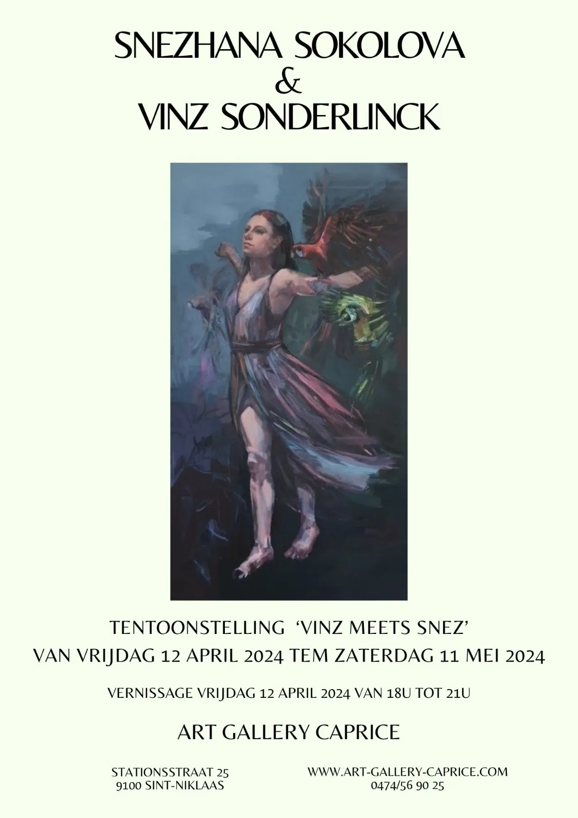 EXPO Vinz meets Snez - Snezhana Sokolova & Vinz Sonderlinck -12 april tm 11 mei  2024